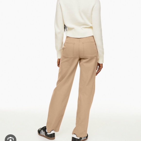 SUNDAY BEST mid rise straight leg chinos trousers pockets Women’s size 8 - Picture 13 of 15